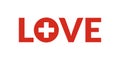 Love Switzerland design with Swiss flag. Patriotic logo, sticker or badge. Typography design for T-shirt graphic. Vector Royalty Free Stock Photo